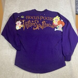 Disney Parks Hocus Pocus Villain Spelltacular Spirit Jersey Adult XS Shirt Puff